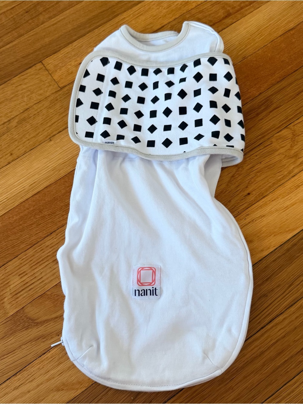 Nanit Breathing Wear Swaddle White Size 0-3M